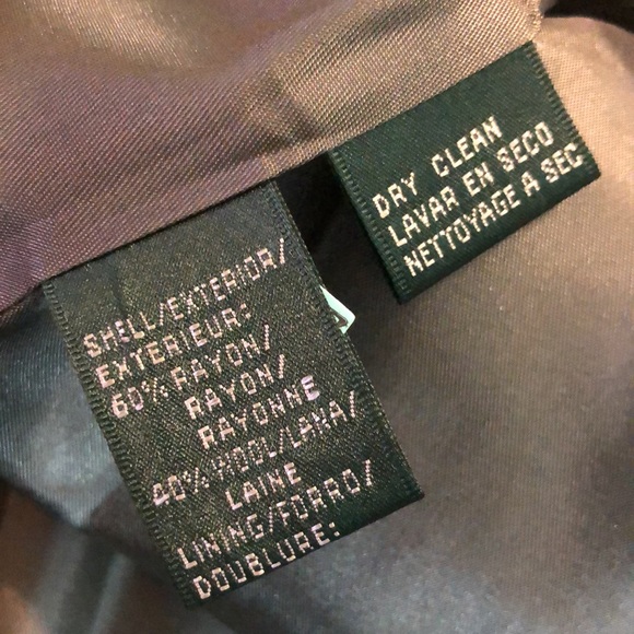 RALPH LAUREN Size 8 P Longline Blazer Wool blend Soft Gray 2-Button $189 NEW - Picture 9 of 13